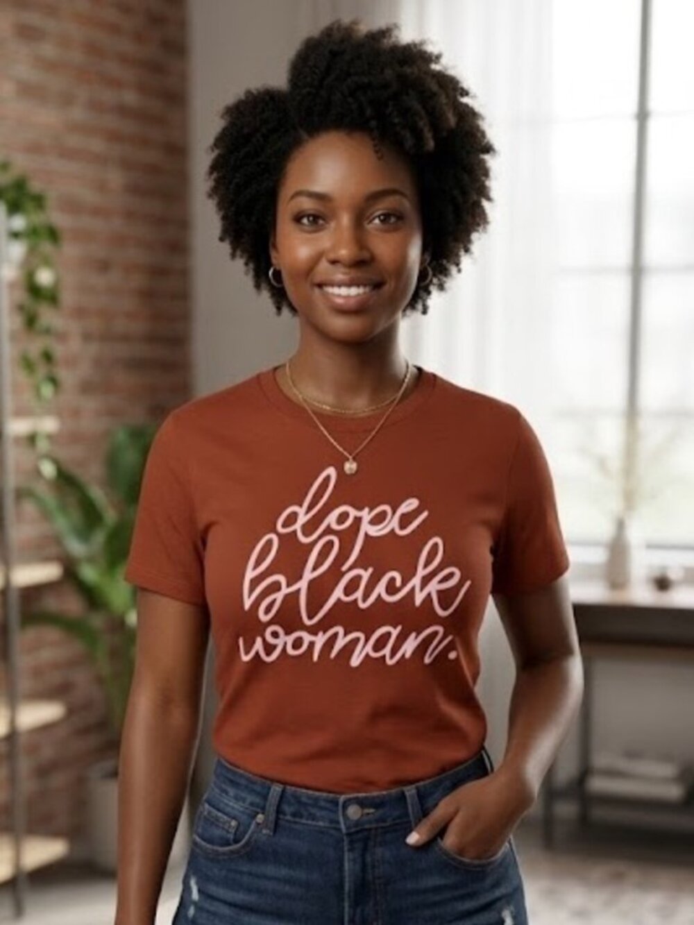 Legendary Rootz Dope Black Woman Graphic Tee Women's Size M NWT Shirt